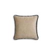 Small greige cushion with grey fringe