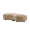 Beautiful organic shaped bench in Lyssa Sand upholstery