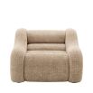 Dreamy armchair in soft Lyssa-Sand fabric