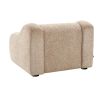 Dreamy armchair in soft Lyssa-Sand fabric