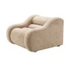 Dreamy armchair in soft Lyssa-Sand fabric