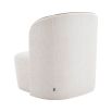 Elegant, sculptural chair with contrast piping detail