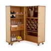 Rattan bar cabinet