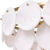 Stunning ceiling light with alabaster discs