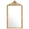 Hand-carved antique gold wall mirror