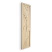 Minimalist wall decoration with 3D leaf design
