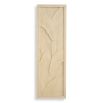Minimalist wall decoration with 3D leaf design