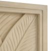 Minimalist wall decoration with 3D leaf design
