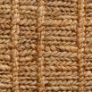 Small hand-knotted, natural jute flat weave cushion