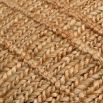 Small hand-knotted, natural jute flat weave cushion