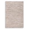 Large beige rug with rectangular textural detailing 