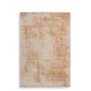 Loom-knotted rug with distressed beige pattern 