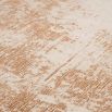 Large loom knotted rug with distressed beige pattern
