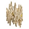 Drip effect wall light in shiny gold finish