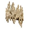 Drip effect wall light in shiny gold finish