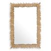 Gold finish mirror with spiky metal frame