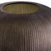 Brown handblown glass vase