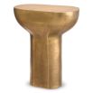 Modern Y-shaped antique brass side table 