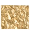 Wave-style textural gold wall object 