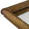 Tray with mirrored base and gold frame