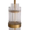 Elegant brass table lamp with glass rods