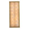 Softly quilted glass wall lamp with brass edge