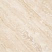 organic three sided travertine side table - small