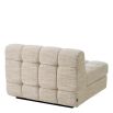 quilted sofa middle module in skyward sand coloured linen upholstery