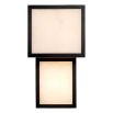 Cubist wall light with black bronze edges