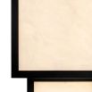 Cubist wall light with black bronze edges