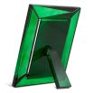 Green crystal glass picture frames in large
