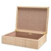 Box in natural raffia finish