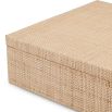Box in natural raffia finish