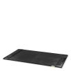 Black croc leather desk blotter