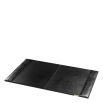 Black croc leather desk blotter
