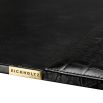 Black croc leather desk blotter