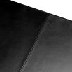 Black croc leather desk blotter
