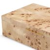 Book in natural burn veneer finish