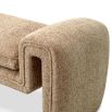 A modern bench by Eichholtz with a stunning sand coloured upholstery