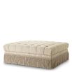 Classic opulent style ottoman with a tasseled base