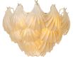 Tiered style chandelier feature stunning glass shells