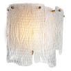 handcrafted textured glass wall lamp