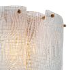 handcrafted textured glass wall lamp