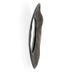 Mirror with bronze frame in rounded abstract design