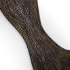 Mirror with bronze frame in rounded abstract design