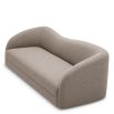 Curvaceous sofa in divine grey finish