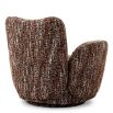 Merida Swivel Chair - Boucle Sonata Red