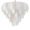 Inspired by the banana tree, the Saint Lucia Chandelier blends ceramic and textured glass, creating a unique and elegant focal point.