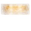 Gorgeous wall light featuring frosted glass and antique brass accents