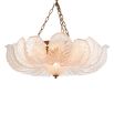 The Cabrillo Chandelier combines textured glass and an antique brass finish, offering a timeless and sophisticated statement for your interior.